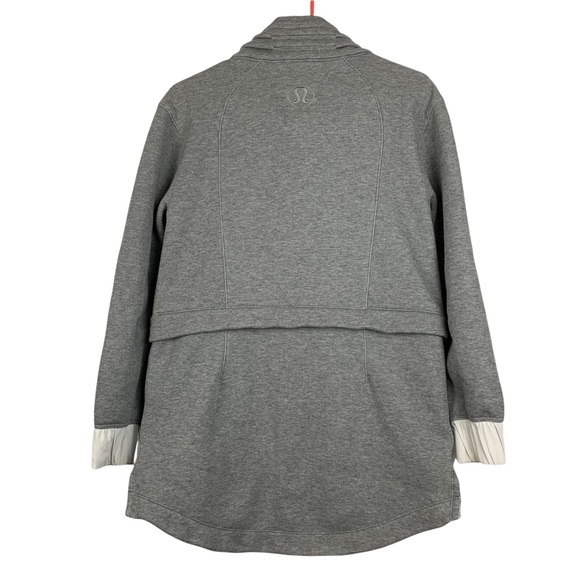 Lululemon Light as Warmth Jacket in Heathered Medium Grey / White - Picture 8 of 16